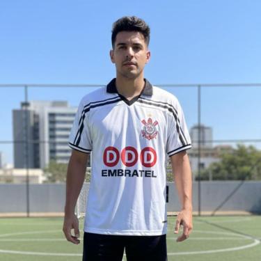 Imagem de Camiseta Corinthians Coimbra Retrô 1998 Branca-Masculino