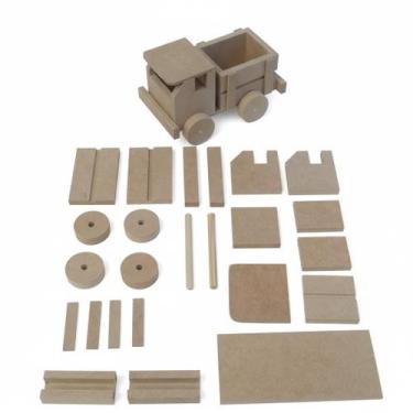 Imagem de Kit 10 Carrinhos Para Montar 26 Peças Por Unidade - Mar artefatos