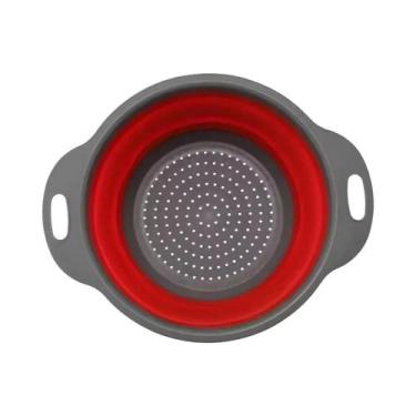 Imagem de Escorredor De Silicone Dobrável 2PCS, Coador De Cozinha Para Frutas, V