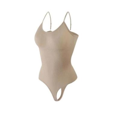 Imagem de Body Modelador Feminino Sem Costura Com Controle Abdominal, Estilo Faj