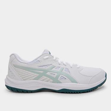 Imagem de Tênis Asics Court Slide 4 Masculino, Off white, Azul, 43