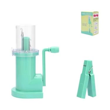 Imagem de Mini Máquina De Tricô Rotativa Manual Durável De Plástico Para Fazer T