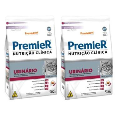 Imagem de Kit 2 Ração Premier Clínica Urinário Para Gatos Adultos 500g