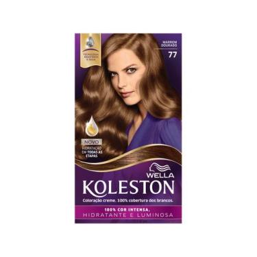 Imagem de Coloração Koleston 77 Marrom Dourado - Wella, Marrom Dourado