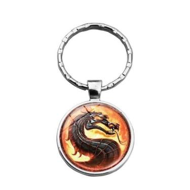 Imagem de Chaveiro e pingente Mortal Kombat Dragon para fãs - taiyuanketanmaoyiy