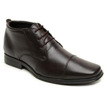 Imagem de Sapato Social Sport Fino Masculino Couro Preto Confort Leve-Masculino
