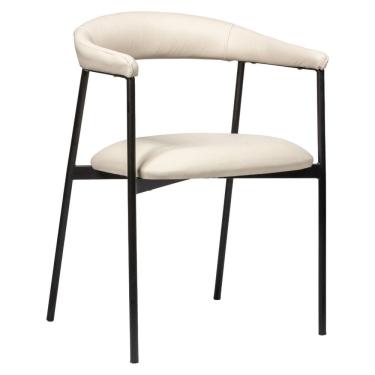 Imagem de Cadeira de Metal para Sala de Jantar Maya Estofada – Elegante, Confortável e Resistente...