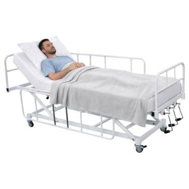 Imagem de Cama Hospitalar Manual 7 Movimentos Standard com Elevação de Altura do