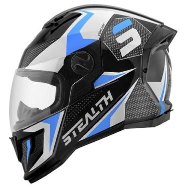 Imagem de Capacete Stealth Concept Moto Fechado Pro Tork Adulto Segurança Confor