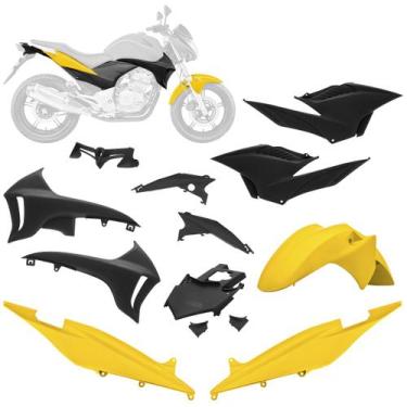 Imagem de Kit Carenagem 7 Peças Pro Tork Moto Honda CB 300R 2010 a 2012 Substitu