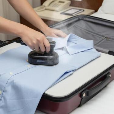 Imagem de Ferro de Passar Portátil Bivolt para Viagem com Vapor Compacto 32W Lev