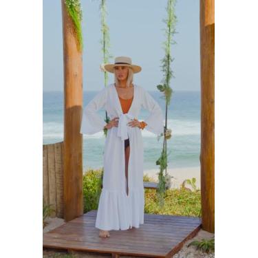 Imagem de Saída de praia babado - Rio vesty, Branco, unico