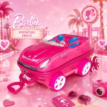 Imagem de Maxtoy Mochila Escolar Infantil Barbie Conversivel com Rodinhas Tripla