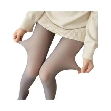 Imagem de Meia-calça Térmica Feminina de Cintura Alta - Veludo, Slim Fit, para I