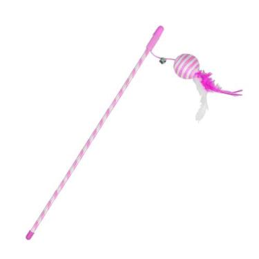 Imagem de Brinquedo Pet Varinha Com Bolinha De Cetim Para Gatos - UD25