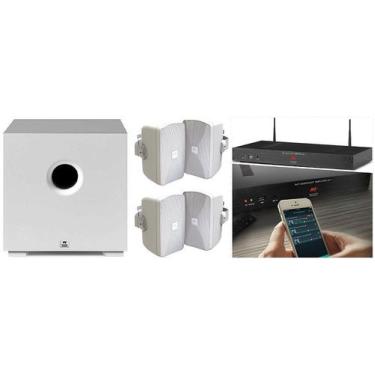 Imagem de Amplificador AAT AC-1 G2 + 4 Caixas JBL C-SA6 Branco + Sub