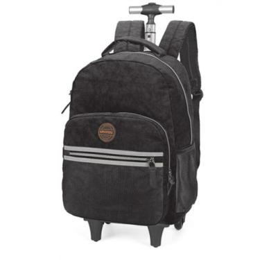 Imagem de Mochila De Rodinha Up4You Crinkle Com Alça 51424 Preta - Luxcel