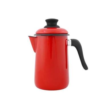 Imagem de Bule Para Café Esmaltado Vermelho 1,5 L Ewel
