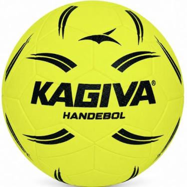 Imagem de Bola de Handebol Kagiva K1 Mirim, Amarelo, Azul