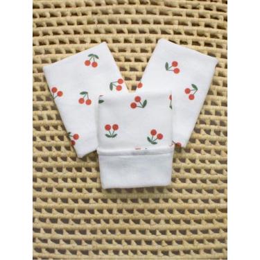 Imagem de Kit Fraldas de Boca para Menina  Dupla Face, Plush Antialérgico e 100%