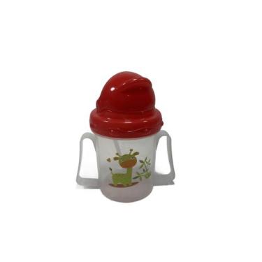 Imagem de Kit c/ 3 Garrafa plastico Infantil com canudo 180ml - Dalla Valle
