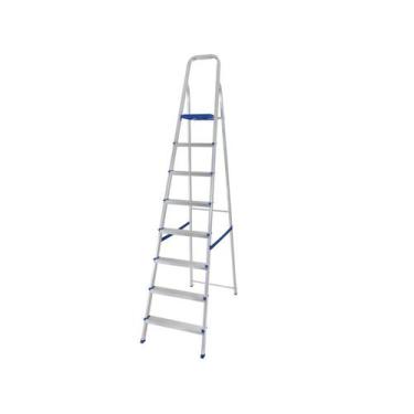 Imagem de Escada Alumínio 8 Degraus 219cm Mor - Doméstica Leve E Durável