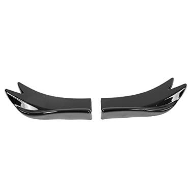 Imagem de Spoiler traseiro de lábio traseiro, preto brilhante, difusor de pára-choque traseiro fácil de instalar com parafuso para proteção do carro para modificação do carro