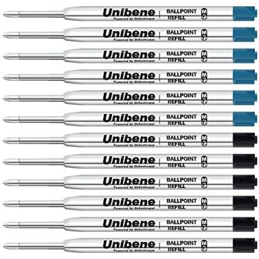 Imagem de Refil de óleo esferográfica Unibene Parker, 6 Black&6 Blue