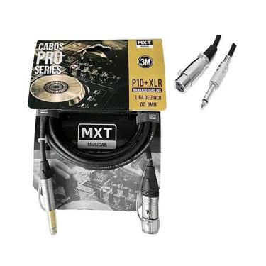 Imagem de Cabo De Microfone Mxt Pro Series P10/Xlr 3 Metros - Cb0462