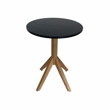 Imagem de Mesa de Jantar Redonda Verona Preta Ref. 030 60P VivaLigna