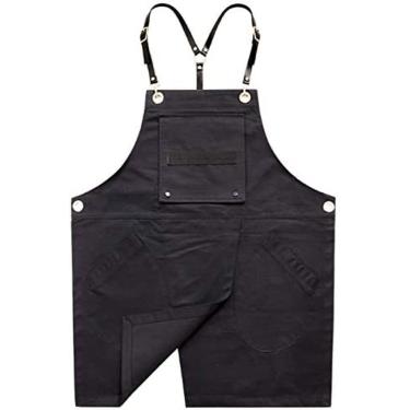 Imagem de KRASS Avental de carpinteiro para homens e mulheres, avental de trabalho pesado de lona avental de ferramenta à prova d'água apto cozinha jardim cerâmica artesanato casa cozimento, colecionador88