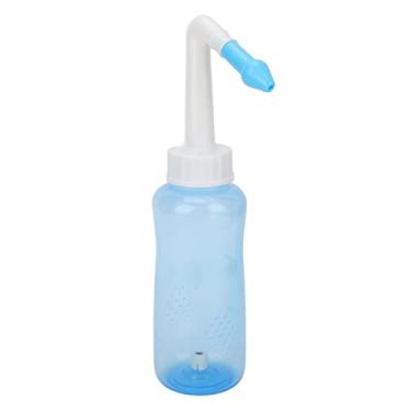 Imagem de Conjunto de irrigação nasal, frasco limpador de enxágue nasal com fluxo de água suave de 300 ml de sal nasal, kit de pote Neti de 2,8 g asal enxaguante limpador de nariz, garrafa para cuidados nasais, sistema de irrigação nasal para adultos e crianças