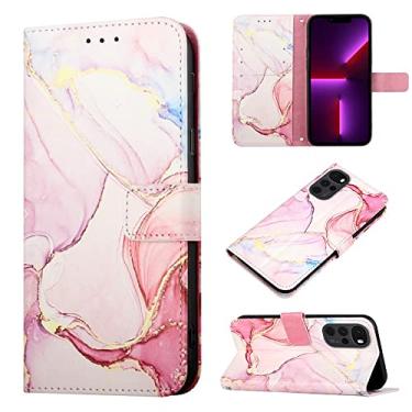 Imagem de For Motorola Moto G22 PT003 Marble Pattern Flip Leather Phone Case