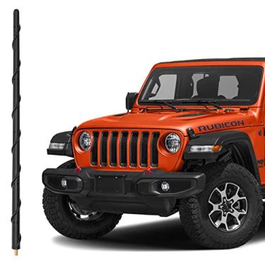 Imagem de KSaAuto Antena de 40,6 cm para Jeep Wrangler JK JL JKU JLU Gladiator JT 2007-2025, acessórios externos para Jeep, substituição de antena Jeep, recepção premium de atualização de rádio Jeep