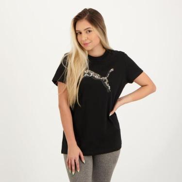 Imagem de Camiseta Puma Power Safari Feminina Preta