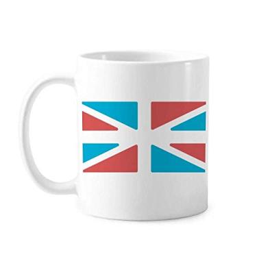 Imagem de Caneca estilo retrô bandeira do Reino Unido cerâmica xícara de café porcelana louça