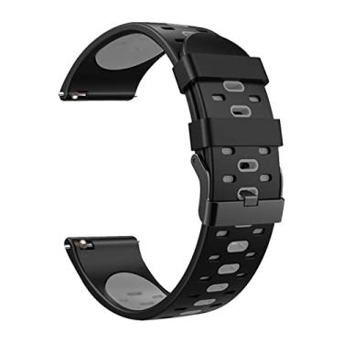 Imagem de ADAARA Pulseira de relógio inteligente de silicone de 22mm para Huawei Watch GT3 GT 3 46mm pulseiras de pulso GT 2 GT2 Pro acessórios de pulseira de pulseira (cor: estilo B, tamanho: 22mm universal)