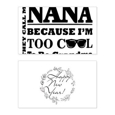 Imagem de Letras de avó de desenho animado melhores votos cartão felicitações mensagem presente