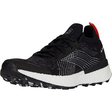 Imagem de adidas Tênis de corrida masculino Terrex Two Ultra Parley Trail, Preto/Cinza/Azul Espírito, 45
