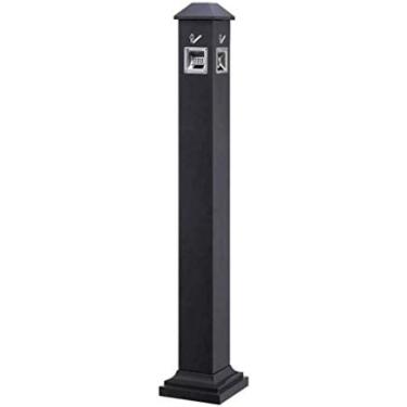 Imagem de Cinzeiro Ao Ar Livre Coluna De Fumaça De Aço Inoxidável Centro Comercial Hotel Vertical Cigarro Pedículo Lata De Lixo Ao Ar Livre Com Cinzeiro Piso Coluna De Cinzas Lata De Lixo Ao Ar Livre,noir,H