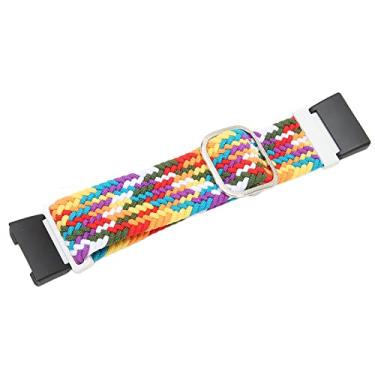 Imagem de Pulseira de Relógio Inteligente, Pulseira de Relógio de Náilon Conector de Metal para Dormir (Iridescência)