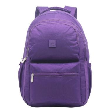 Imagem de Mochila Tactel Nylon Amassadinho Crinkle Básica Feminina Masculina