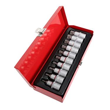 Imagem de OSALADI 10 Pcs Combinação De Luva Pneumática Acionamento Métrico Soquete De Impacto Bocado De Soquete De Chave De Catraca Sei Soquete De Aço Kit De Ferramentas Aço Cromo Vanádio Spline