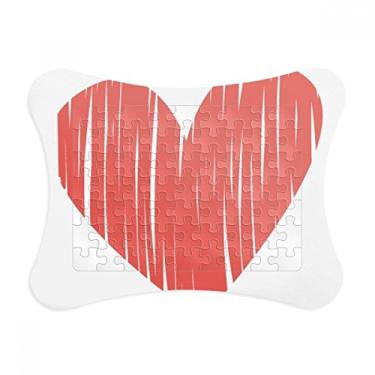 Imagem de Moldura de quebra-cabeça de Dia dos Namorados com grafite de coração para decoração de imagem