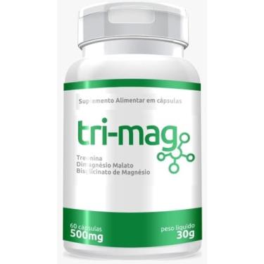 Imagem de Suplemento Alimentar 60 cps (magnésio dimalato - Magnésio bisglicinato e L-Treonina)