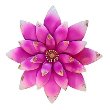 Imagem de Ciieeo flor decorativa de parede decoração de adesivo de parede kit de reparação de banheira decoração de casa decoração de parede de flores pano de fundo de flor de ferro Metal tapeçaria