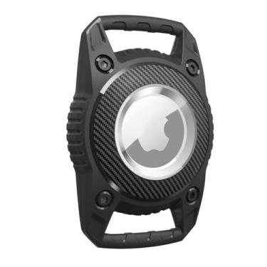 Imagem de Suporte de coleira de cachorro Airtag à prova d'água IPX8 (1 peça), Apple antimastigação e policarbonato rígido antiarranhões, com parafusos antiperda, rastreador GPS para gatos e cães (Preto)