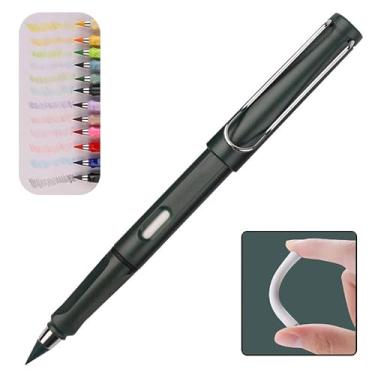 Imagem de Abamabby Lápis mágico sem tinta, infinito, lápis mágicos, lápis sem tinta, infinito, lápis infinito, reutilizável, cor vintage, verde
