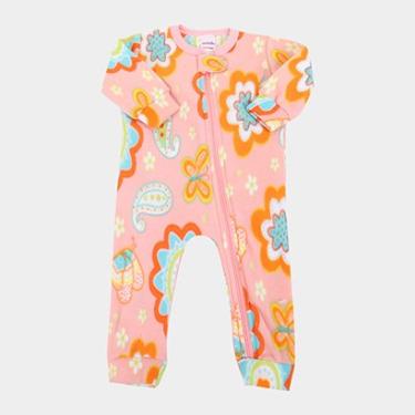 Imagem de Macacão Pijama Bebê Candy Kids Soft Fleece Manga Longa Feminino-Feminino