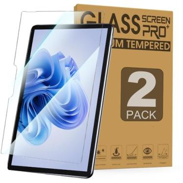 Imagem de Junfire [2 pacotes] Protetor de tela antiluz azul para Microsoft Surface Pro10/Pro9/Pro8/ProX, filme de tela de vidro temperado Surface Pro 10, dureza 9H, resistente a arranhões/livre de